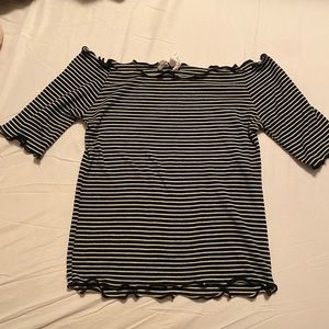 off the shoulder shirt